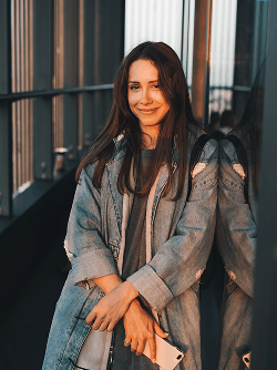 Elore team member in denim jacket